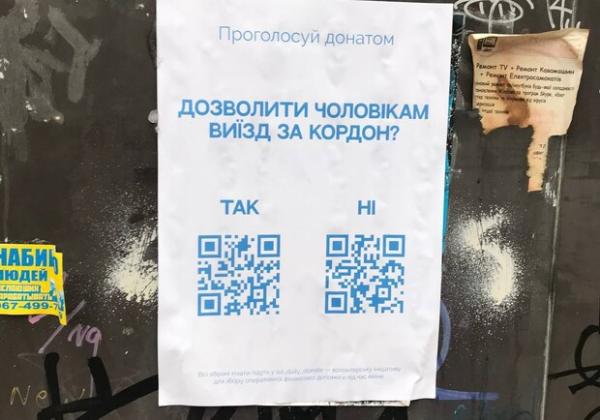 По Києву розвісили листівки з провокаційними питаннями щодо війни