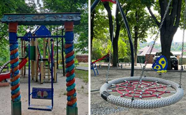 Сучасні зони для спорту та дитячих ігор: у Голосіївському районі оновили кишеньковий сквер