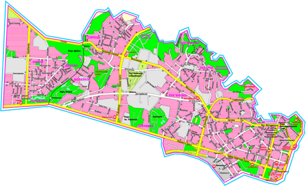 Шевченківський район карта