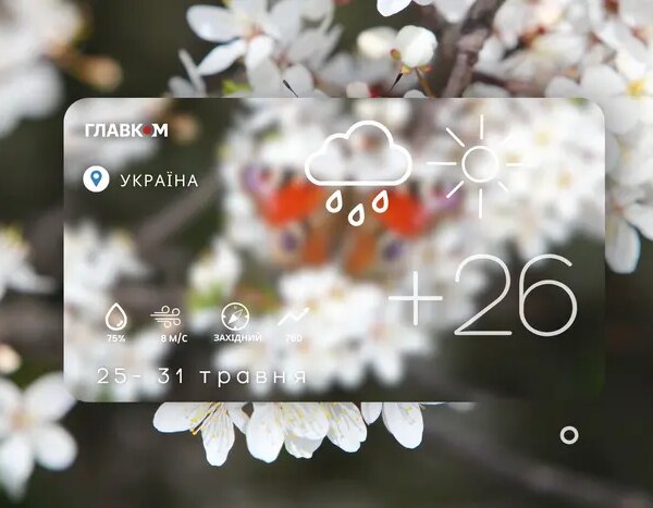 Погодинний прогноз на тиждень: 25–31 травня 2026