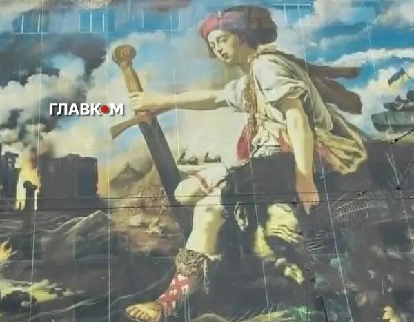 На Лук’янівці вцілілий віщий плакат після російської атаки (фото)