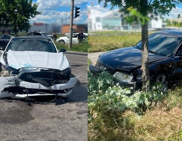 Втретє за рік нетверезий і без прав. У Києві водій на Audi врізався в дерево (фото)