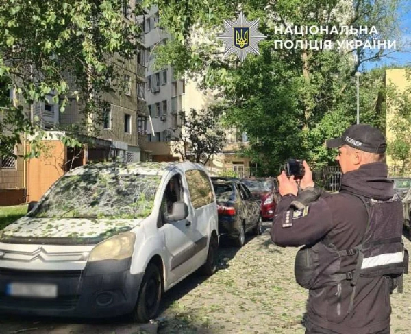 Наслідки ракетного обстрілу Києва