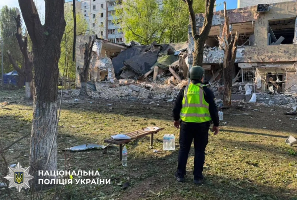 Наслідки ракетного обстрілу Києва