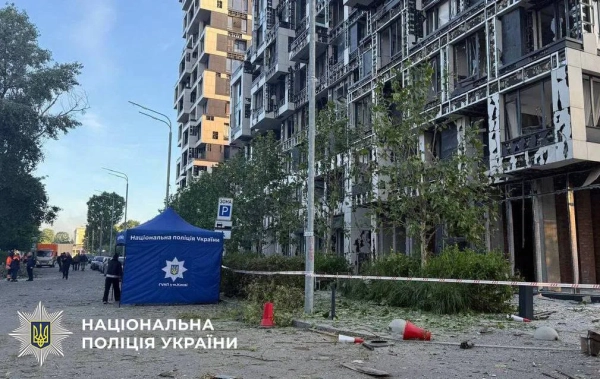 Наслідки ракетного обстрілу Києва